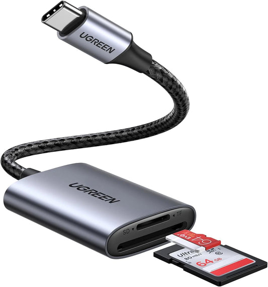Αναγνώστης Καρτών USB-C UGREEN CM401, SD - microSD, Γκρι