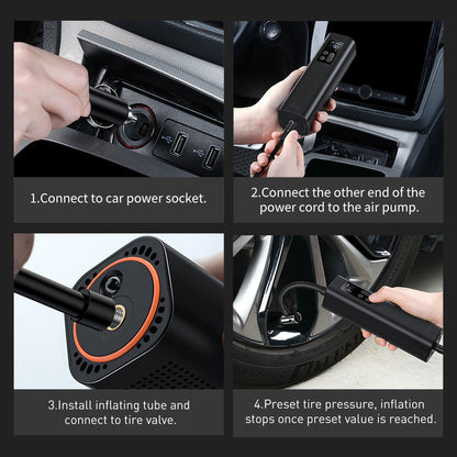 Baseus Air Pump Auto Compressor, Resealed CRCQ000001