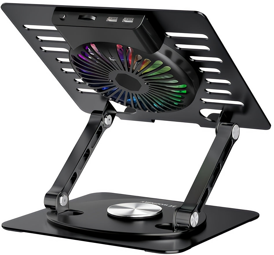 Ψύκτρα WZK WDCX-X16-AS για Laptop 10 ίντσες - 16 ίντσες, RGB, Μαύρο