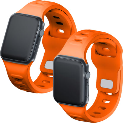 Λουράκι σιλικόνης 3MK για Apple Watch 41mm / 40mm / 38mm Series, Πορτοκαλί 