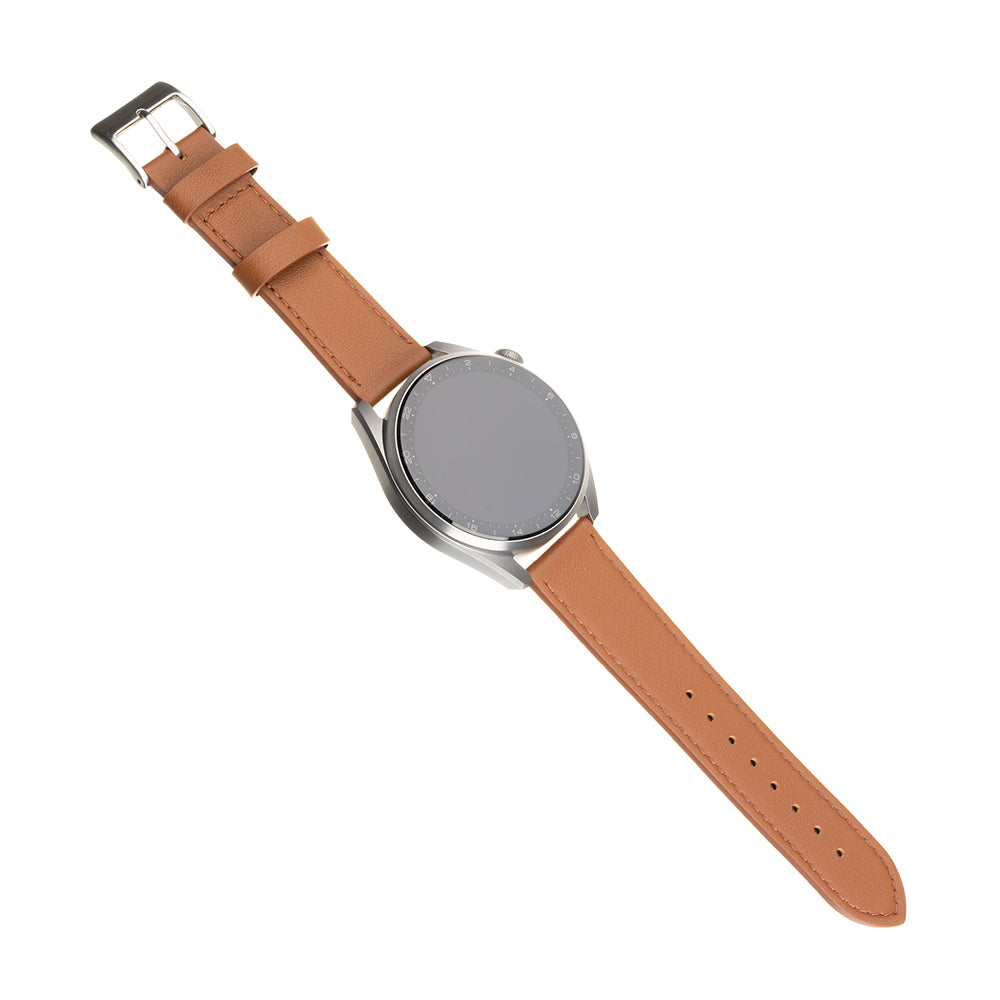 Λουράκι Fixed Leather για Samsung Galaxy Watch / Huawei Watch Series, 20mm, Καφέ
