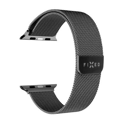 Λουράκι Fixed Mesh για Apple Watch 49mm / 46mm / 45mm / 44mm / 42mm Series, Μαύρο
