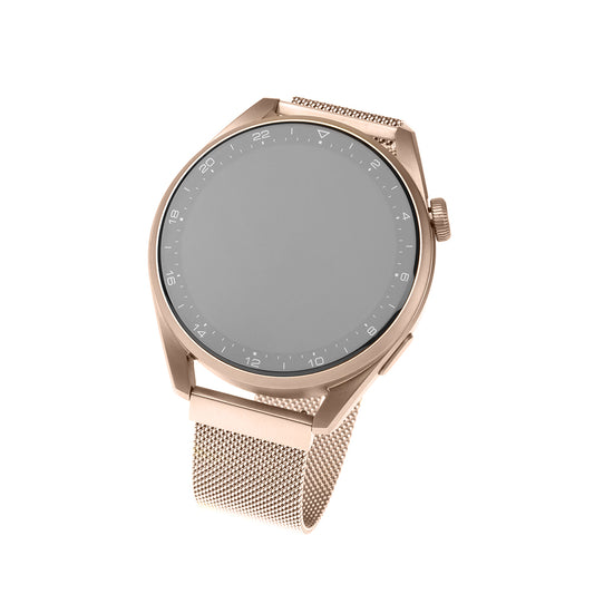 Λουράκι Fixed Mesh για Huawei Watch / Garmin Watch Series, 18mm, Ροζ Χρυσό