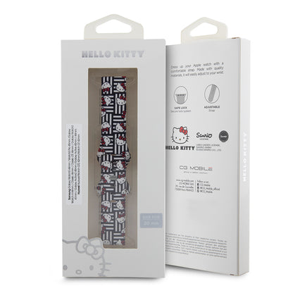 Λουράκι Hello Kitty Silicone Tags Graffiti για Samsung Galaxy Watch / Huawei Watch Series, Μαύρο