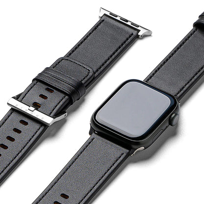 Λουράκι Ringke Leather One για Apple Watch 49mm / 46mm / 45mm / 44mm / 42mm Series, Μαύρο