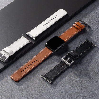 Λουράκι Ringke Leather One για Apple Watch 49mm / 46mm / 45mm / 44mm / 42mm Series, Μαύρο