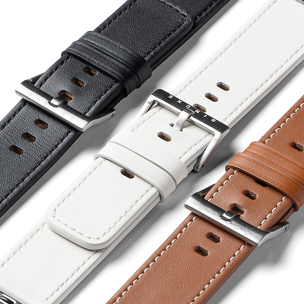 Λουράκι Ringke Leather One για Apple Watch 49mm / 46mm / 45mm / 44mm / 42mm Series, Μαύρο