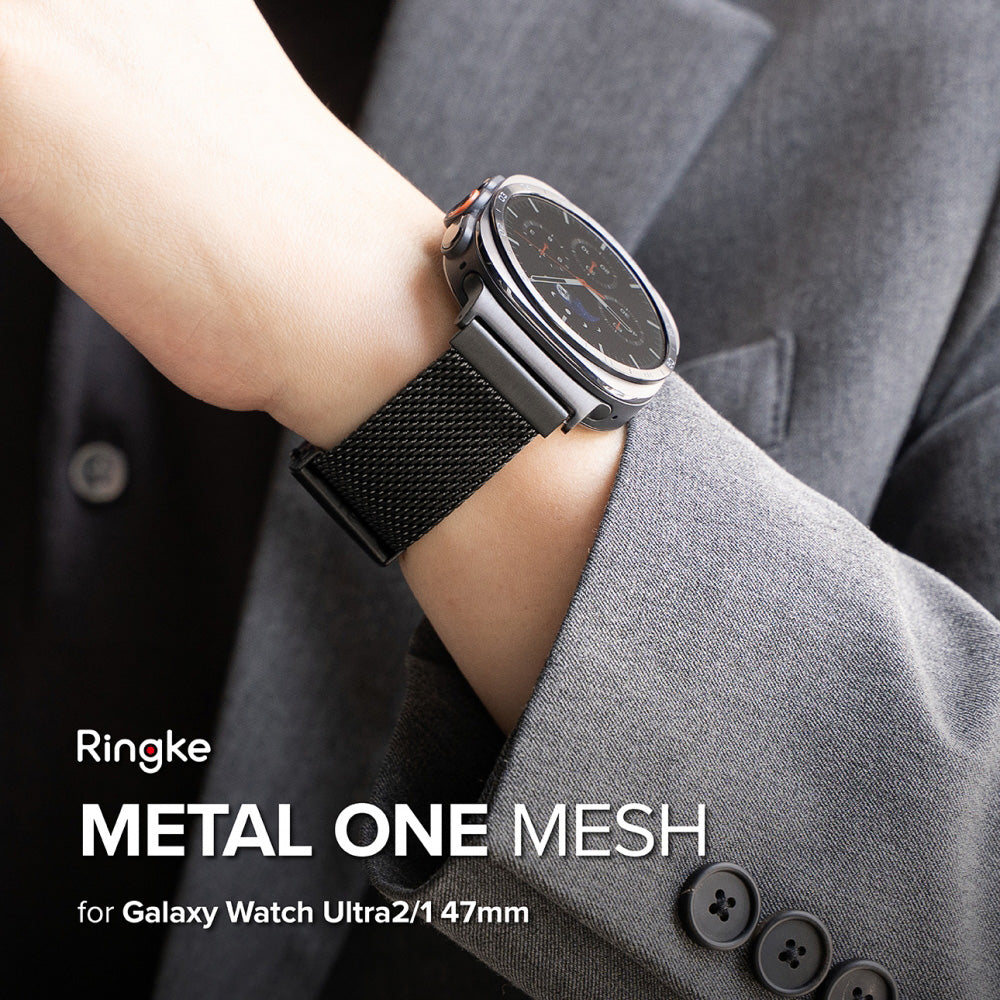 Λουράκι Ringke Metal One Mesh για Samsung Galaxy Watch Ultra2, Μαύρο