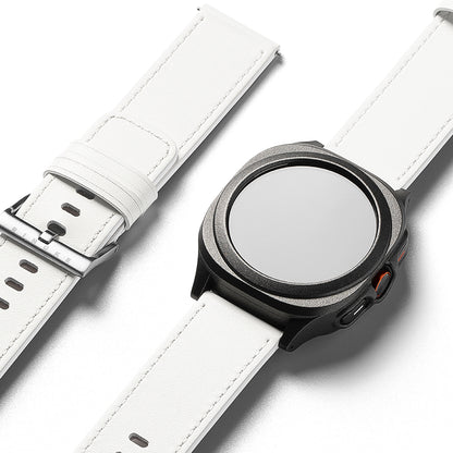 Ringke One Basic Bold Strap for Fossil Watch / Mobvoi Watch / Suunto Watch Series, 24mm, White
