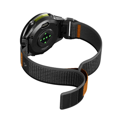 Λουράκι Spigen Athlex Air για Garmin Watch Fenix / Forerunner / Approach Series, 22mm, Μαύρο Πορτοκαλί AMP11426