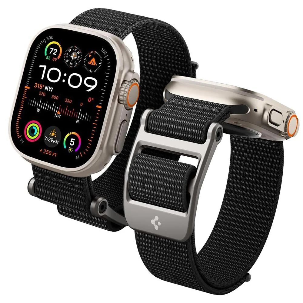 Λουράκι Spigen DuraPro Flex για Apple Watch 49mm / 46mm / 45mm / 44mm Series, Μαύρο AMP02465