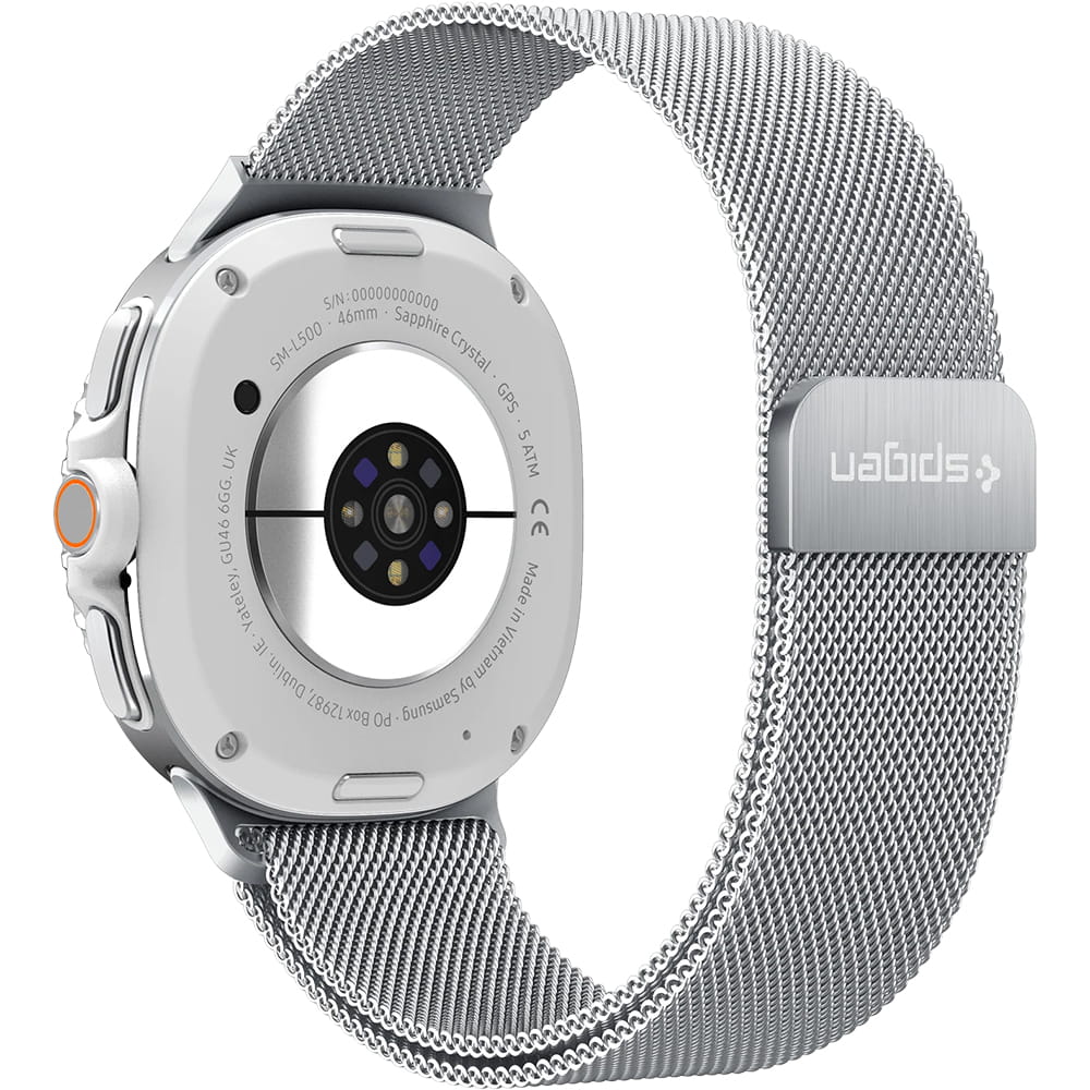 Λουράκι Spigen Metal Fit για Samsung Galaxy Watch9 / Watch8 / Watch8 Classic Series, Ασημί AMP10121