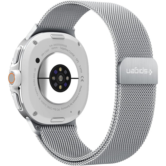 Λουράκι Spigen Metal Fit για Samsung Galaxy Watch9 / Watch8 / Watch8 Classic Series, Ασημί AMP10121