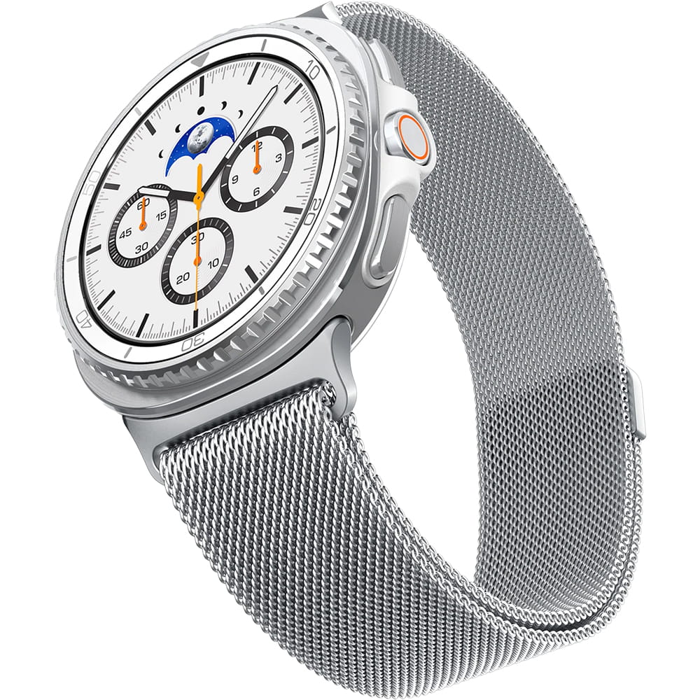 Λουράκι Spigen Metal Fit για Samsung Galaxy Watch9 / Watch8 / Watch8 Classic Series, Ασημί AMP10121