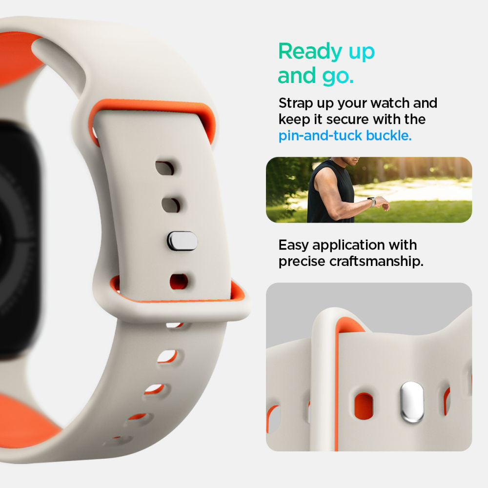 Λουράκι Spigen Nano Pop για Apple Watch 42mm / 41mm / 40mm / 38mm Series, Μπεζ