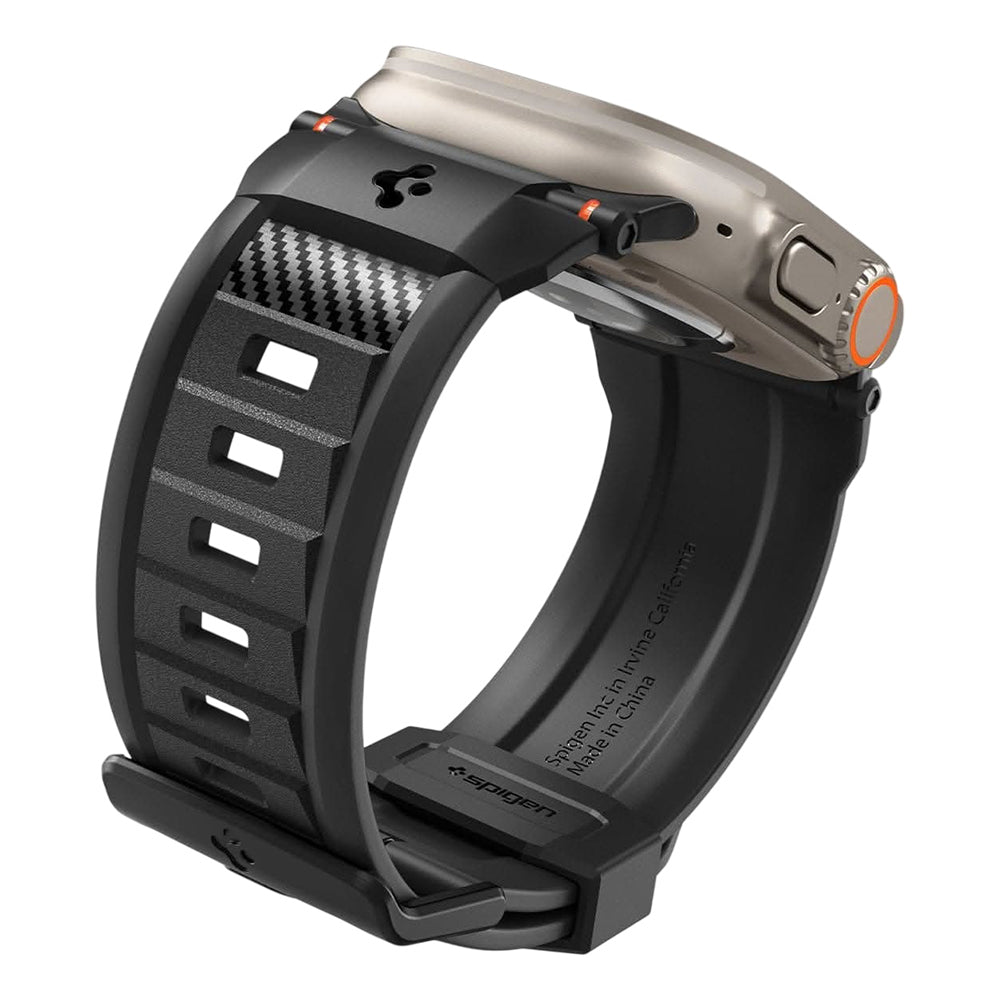 Λουράκι Spigen Rugged για Apple Watch 49mm / 46mm / 45mm / 44mm / 42mm Series, Μαύρο AMP07105