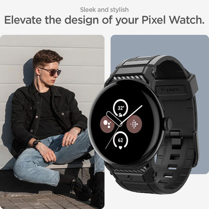 Λουράκι Spigen Rugged για Google Pixel Watch 41mm Series, Μαύρο AMP07556