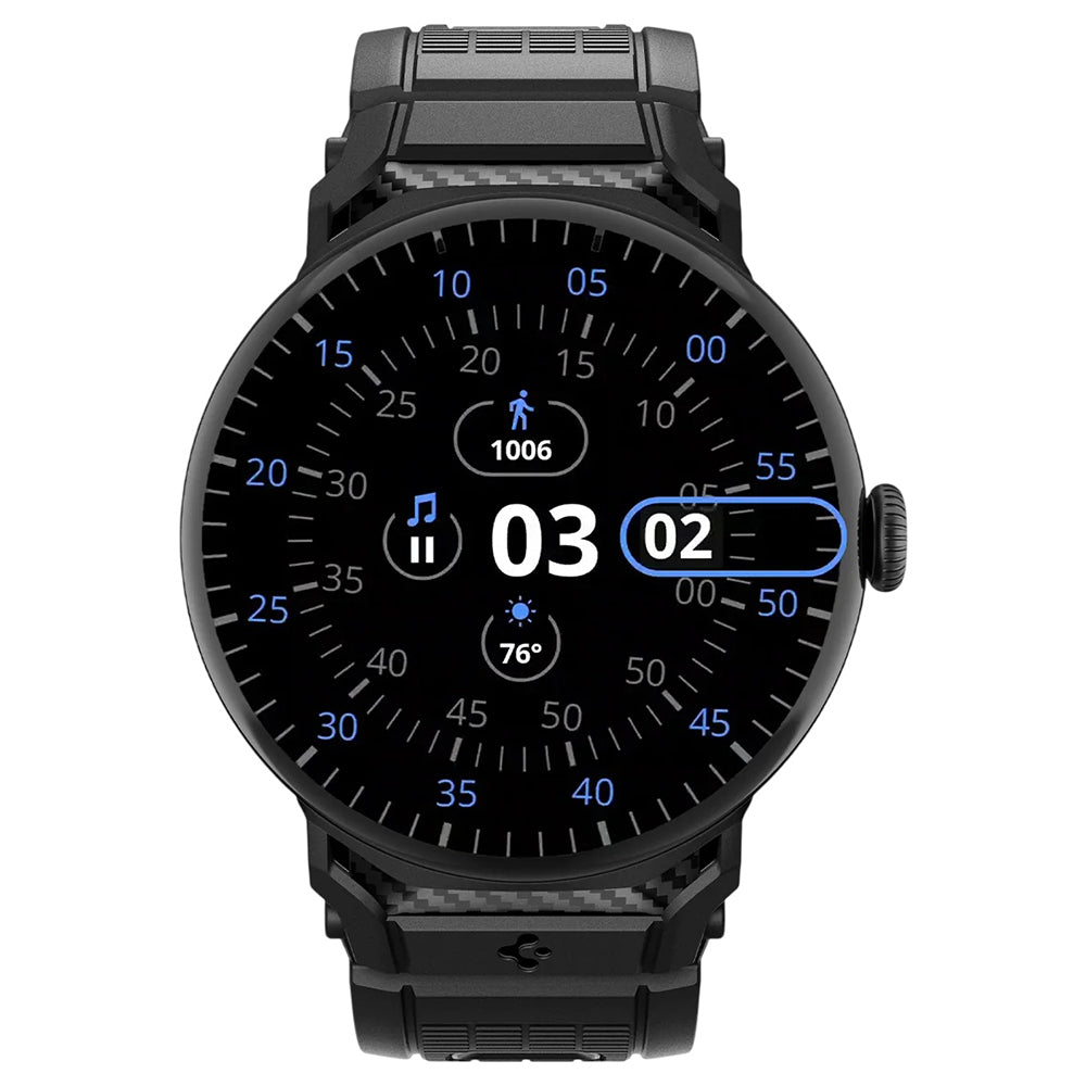 Λουράκι Spigen Rugged για Google Pixel Watch 45mm Series, Μαύρο AMP07600