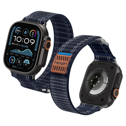 Λουράκι Spigen WBF0 για Apple Watch 49mm / 46mm / 45mm / 44mm Series, Μπλε Ναυτικό
