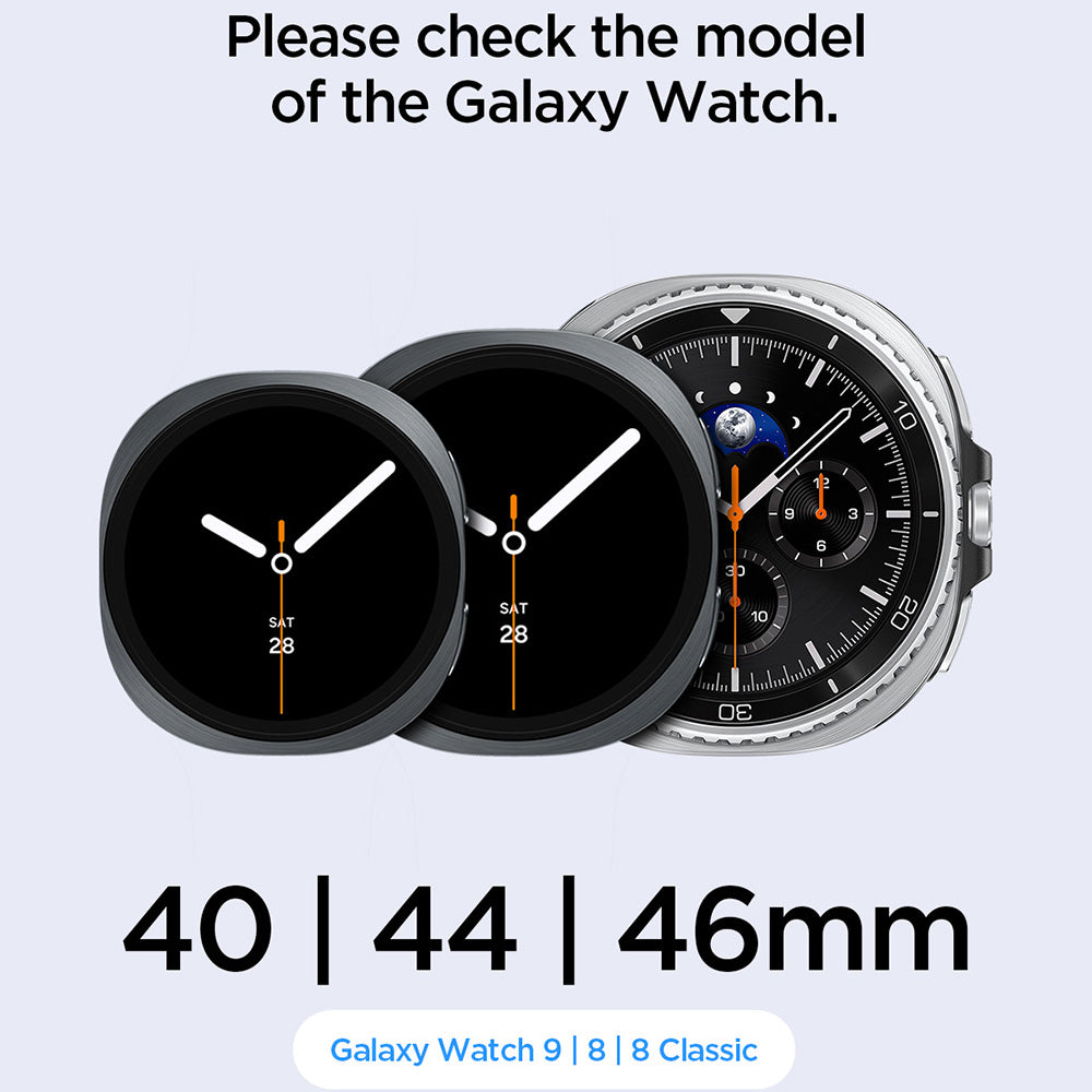 Λουράκι Spigen WBF1 για Samsung Galaxy Watch9 / Watch8 / Watch8 Classic Series, Μαύρο AMP11607