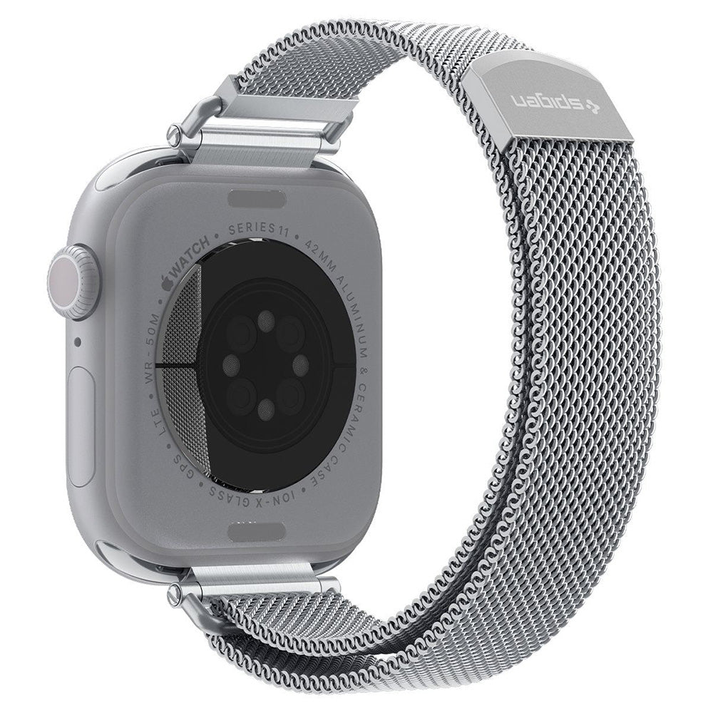 Λουράκι Spigen WBM4 για Apple Watch 42mm / 41mm / 40mm Series, Ασημί AMP10498