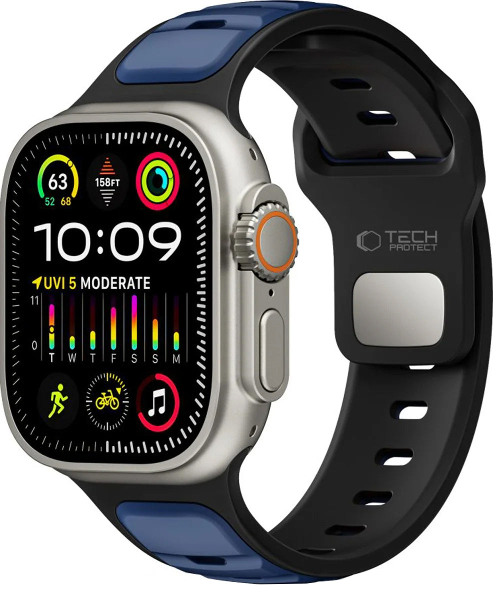 Λουράκι Tech-Protect Iconband Line για Apple Watch 49mm / 46mm / 45mm / 44mm Series, Μπλε Ναυτικό