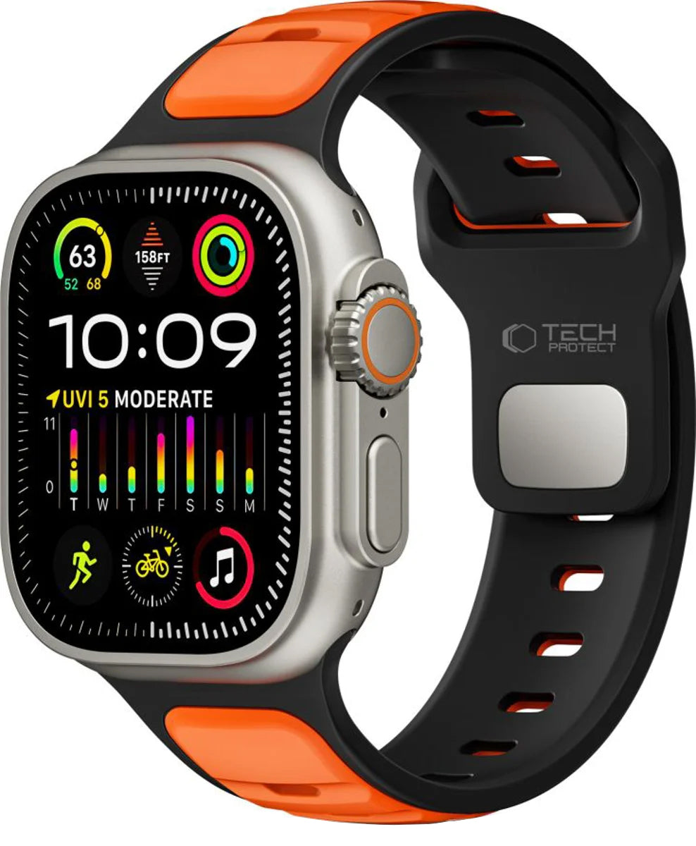 Λουράκι Tech-Protect Iconband Line για Apple Watch 49mm / 46mm / 45mm / 44mm Series, Πορτοκαλί