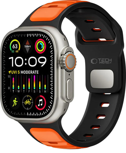 Λουράκι Tech-Protect Iconband Line για Apple Watch 49mm / 46mm / 45mm / 44mm Series, Πορτοκαλί