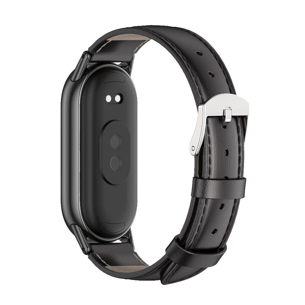 Tech-Protect Δερμάτινος ιμάντας για Xiaomi Smart Band 8/9, Μαύρο 