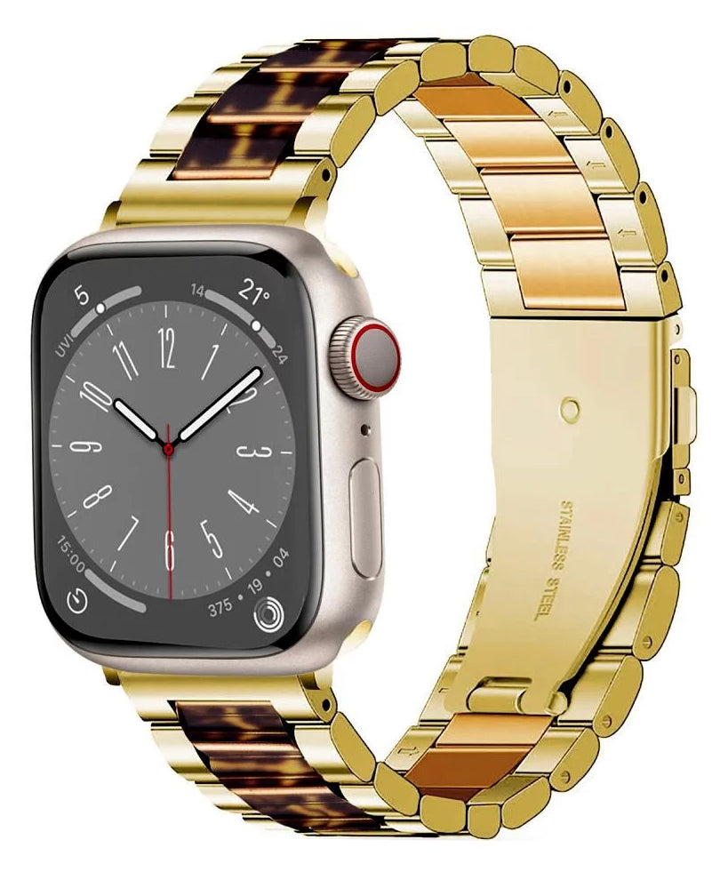 Λουράκι Tech-Protect Modern Leopard για Apple Watch 42mm / 41mm / 40mm Series, Χρυσό