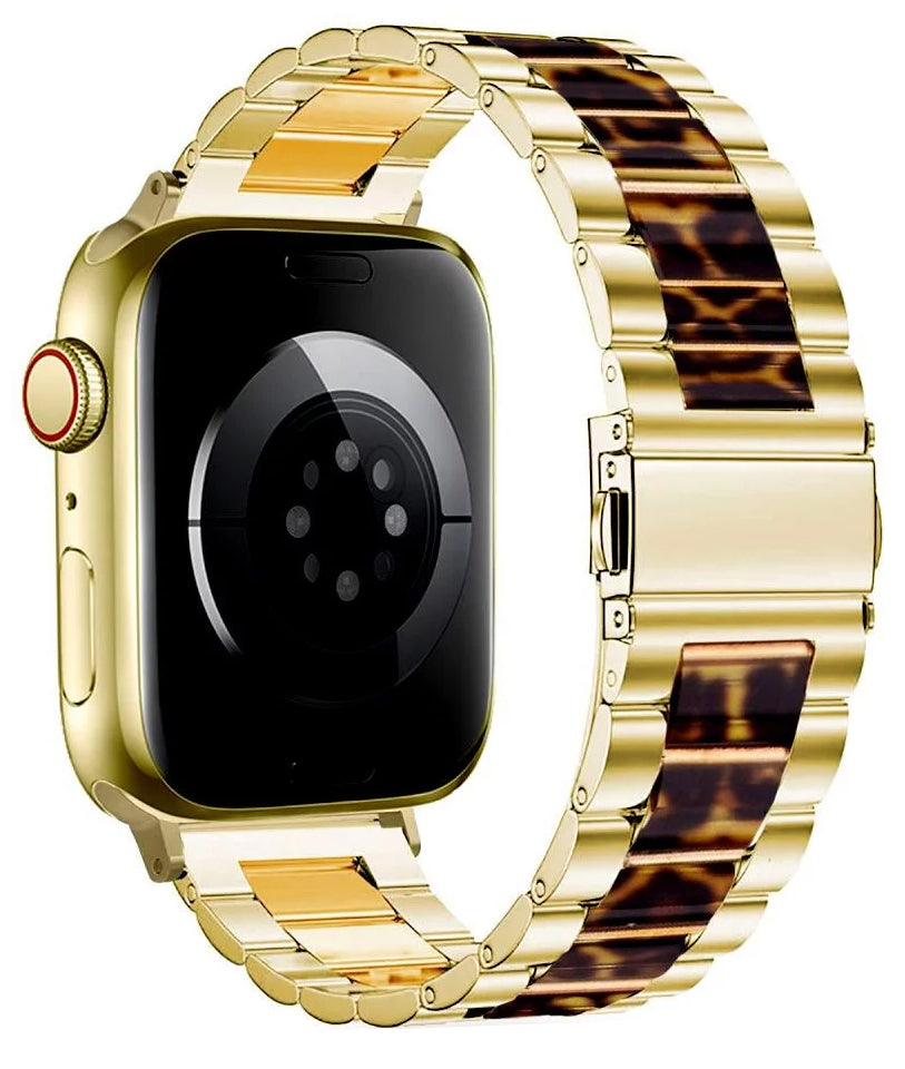 Λουράκι Tech-Protect Modern Leopard για Apple Watch 42mm / 41mm / 40mm Series, Χρυσό
