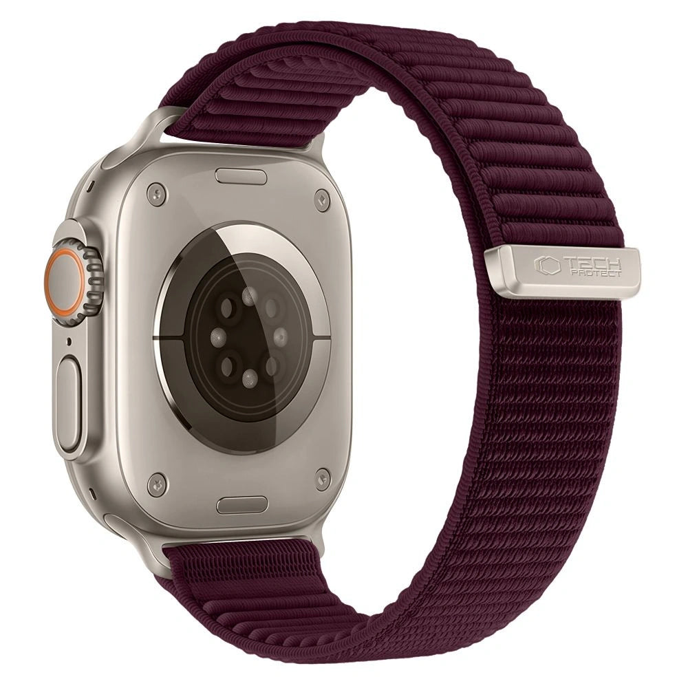 Λουράκι Tech-Protect NylonLoop για Apple Watch 49mm / 46mm / 45mm / 44mm Series, Μπορντό
