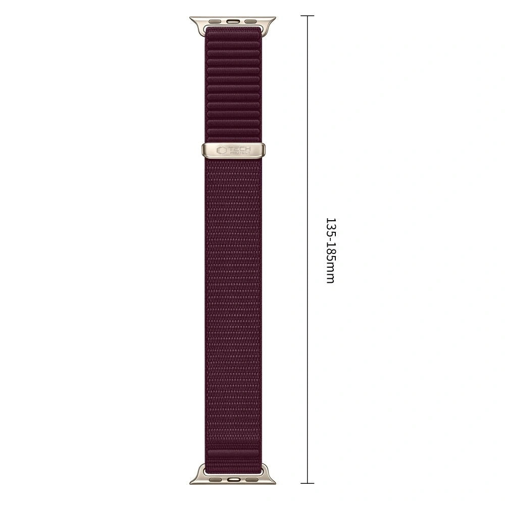 Λουράκι Tech-Protect NylonLoop για Apple Watch 49mm / 46mm / 45mm / 44mm Series, Μπορντό
