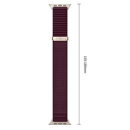 Λουράκι Tech-Protect NylonLoop για Apple Watch 49mm / 46mm / 45mm / 44mm Series, Μπορντό
