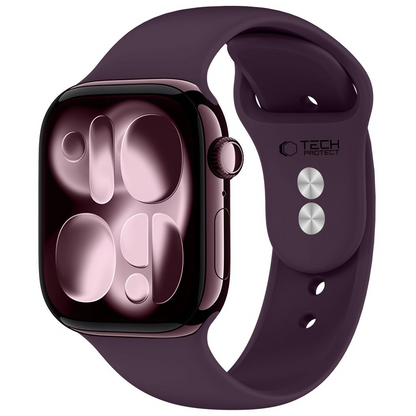 Tech-Protect Silicone Strap for Apple Watch 49mm / 46mm / 45mm / 44mm Series, Burgundy