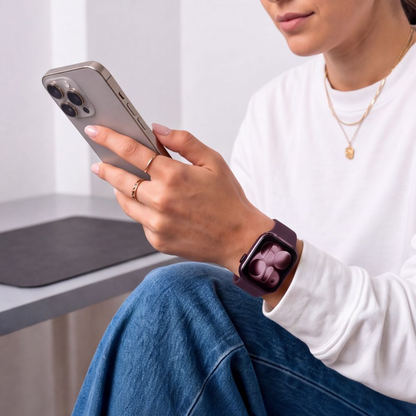 Λουράκι Tech-Protect Σιλικόνης για Apple Watch 42mm / 41mm / 40mm Series, Βυσσινί