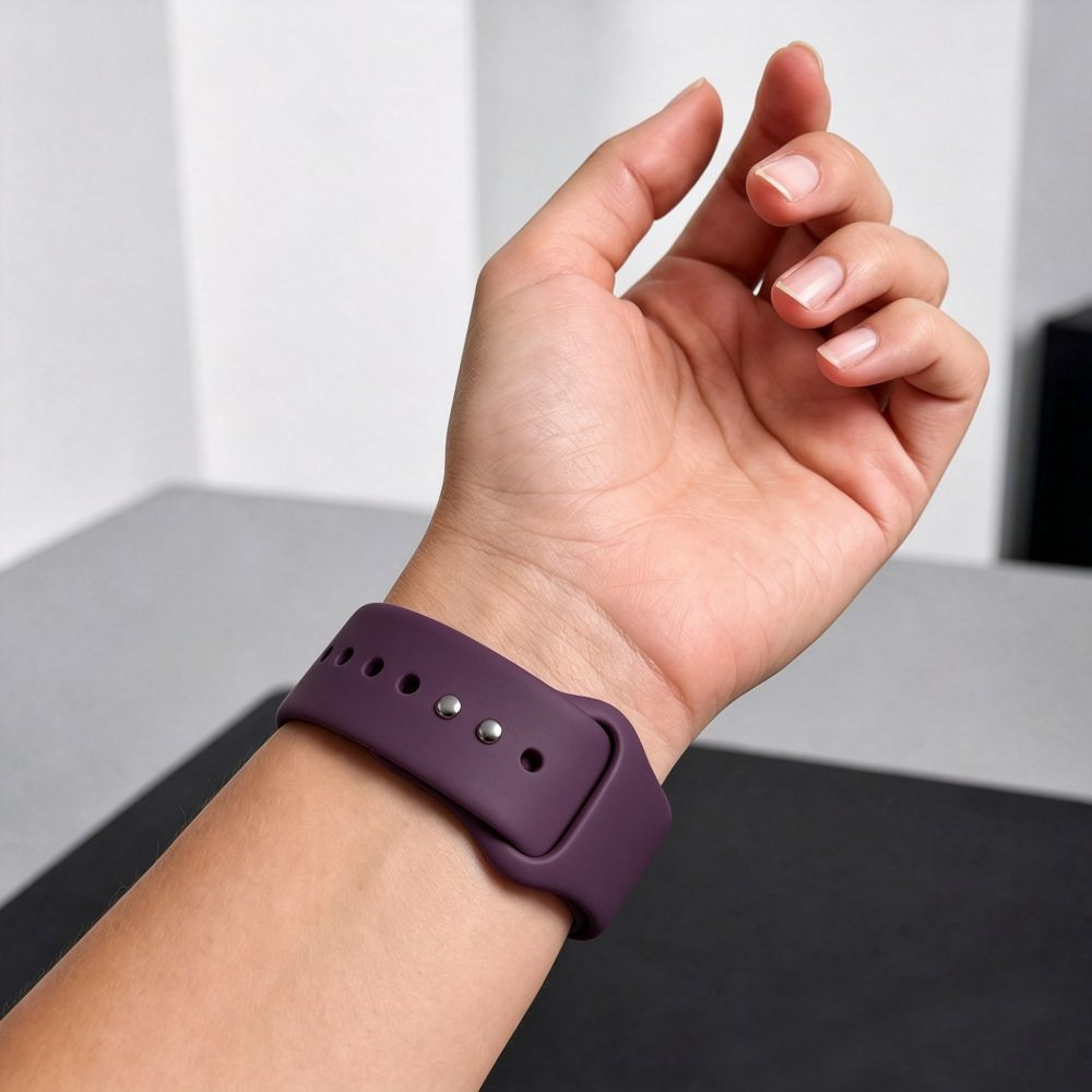 Tech-Protect Silicone Strap for Apple Watch 49mm / 46mm / 45mm / 44mm Series, Burgundy