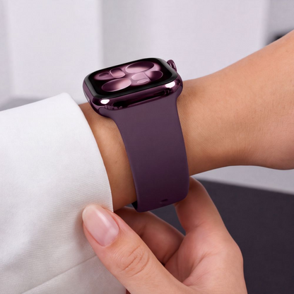 Tech-Protect Silicone Strap for Apple Watch 49mm / 46mm / 45mm / 44mm Series, Burgundy
