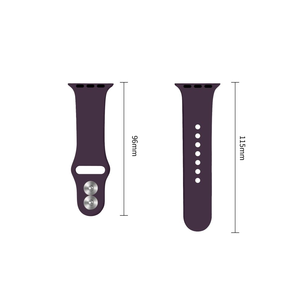 Λουράκι Tech-Protect Σιλικόνης για Apple Watch 42mm / 41mm / 40mm Series, Βυσσινί