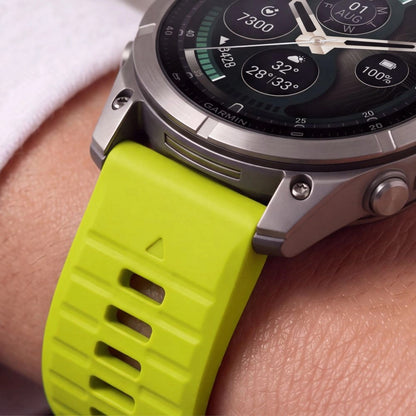 Λουράκι σιλικόνης Techsuit για Garmin Fenix 5X / 5X Plus / 6X / 6X Pro / 7X / 8 / 8 Pro / 9 / 9 Pro, Πράσινο