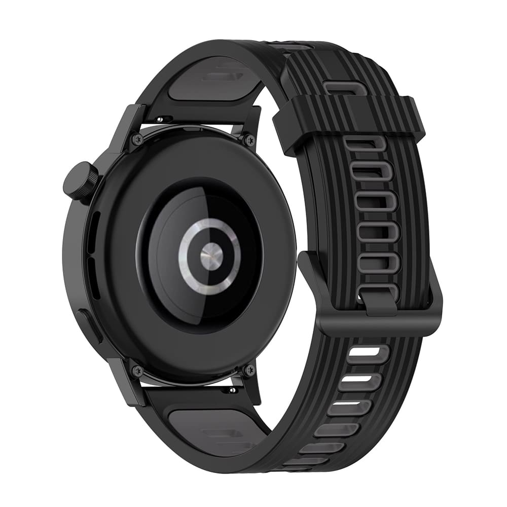Λουράκι Techsuit W002 για Samsung Galaxy Watch / Huawei Watch Series, 20mm, Μαύρο