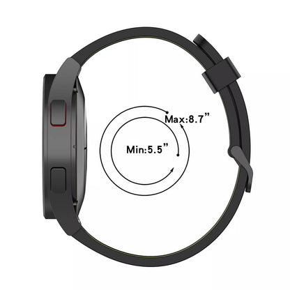 Λουράκι Techsuit W002 για Samsung Galaxy Watch / Huawei Watch Series, 20mm, Μαύρο