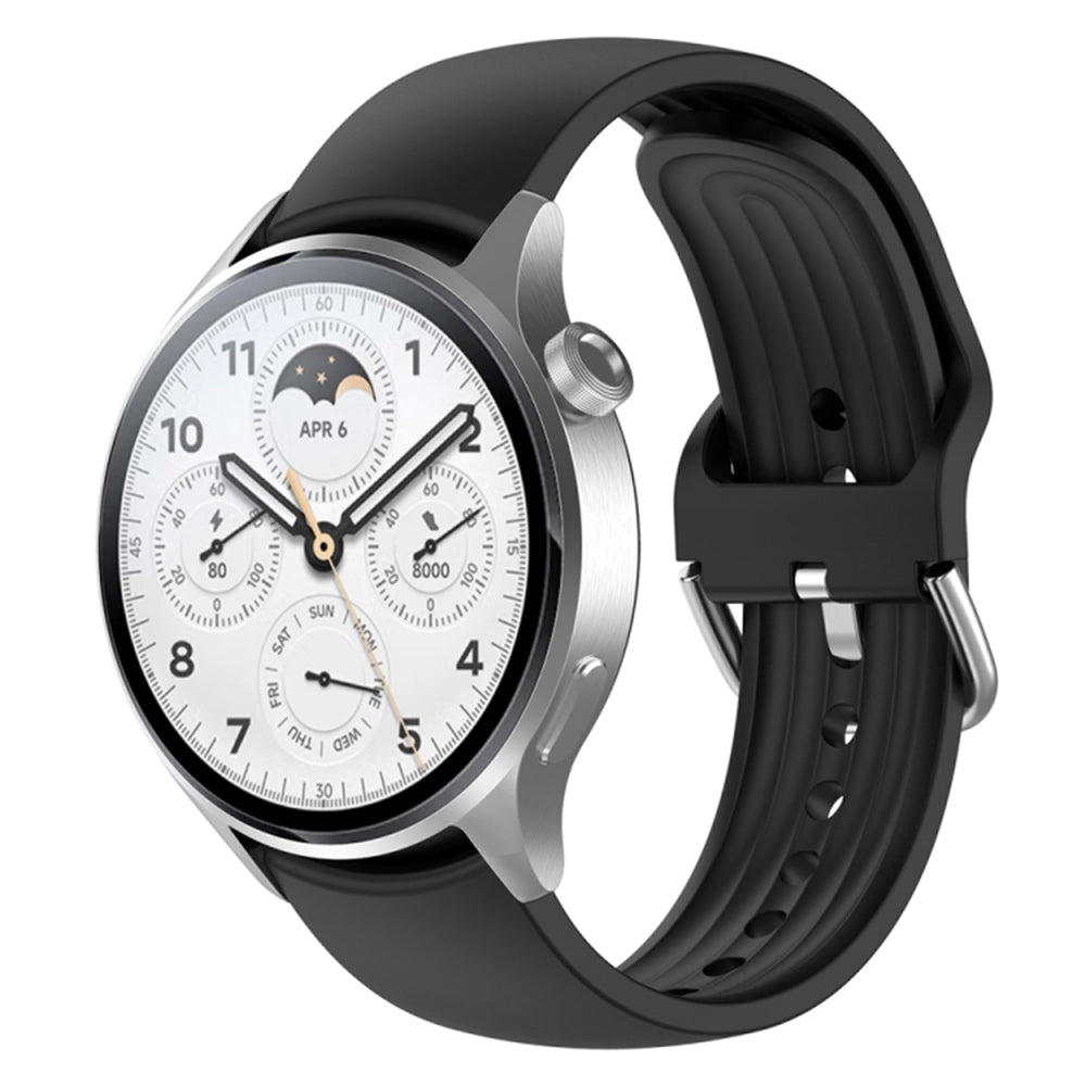 Λουράκι Techsuit W003 για Huawei Watch / Xiaomi Watch Series, 22mm, Μαύρο