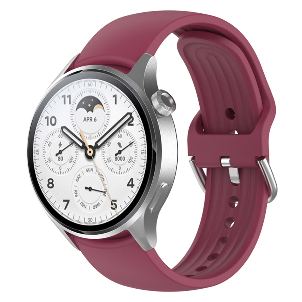 Λουράκι Techsuit W003 για Huawei Watch / Xiaomi Watch Series, 22mm, Σκούρο Ροζ