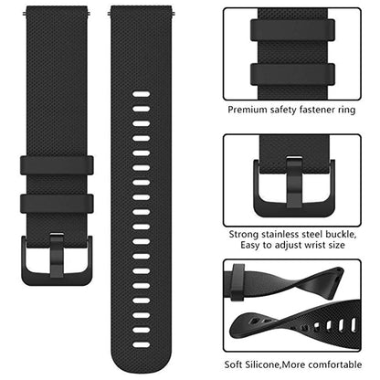 Techsuit W006 Strap for Samsung Galaxy Watch / Huawei Watch Series, 22mm, Black