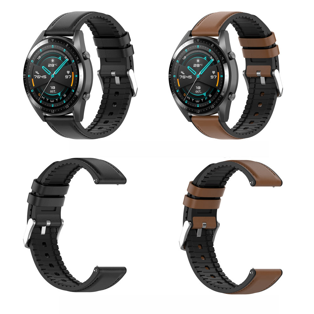 Techsuit W007 Strap for Samsung Galaxy Watch / Huawei Watch Series, 22mm, Black