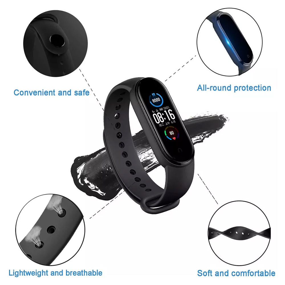 Λουράκι Techsuit W013 για Xiaomi Band / Amazfit Band Series, Μαύρο