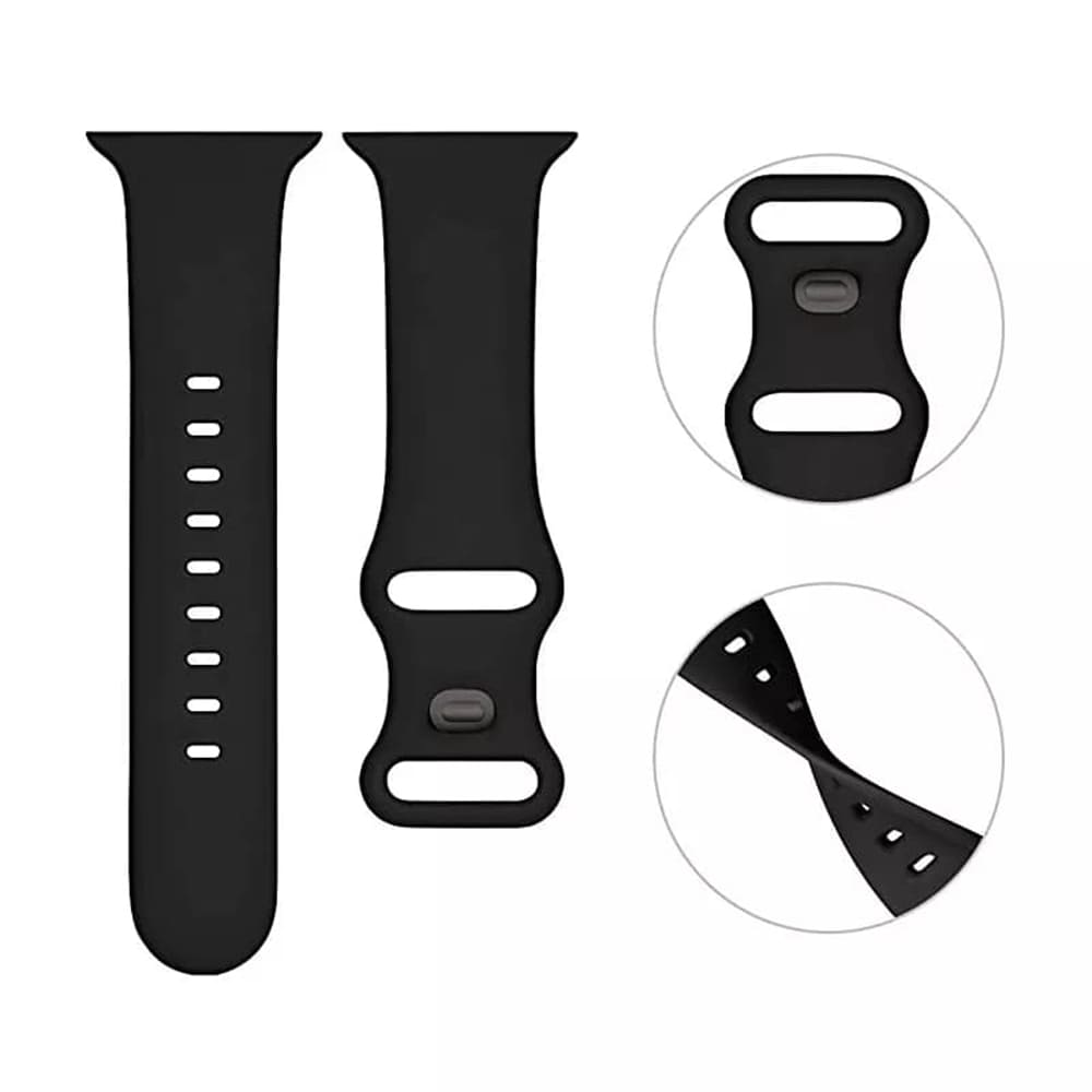 Λουράκι Techsuit W031 για Apple Watch 42mm / 41mm / 40mm / 38mm Series, Μαύρο
