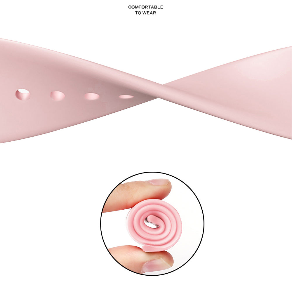 Λουράκι Techsuit W031 για Apple Watch 42mm / 41mm / 40mm / 38mm Series, Ανοιχτό Ροζ