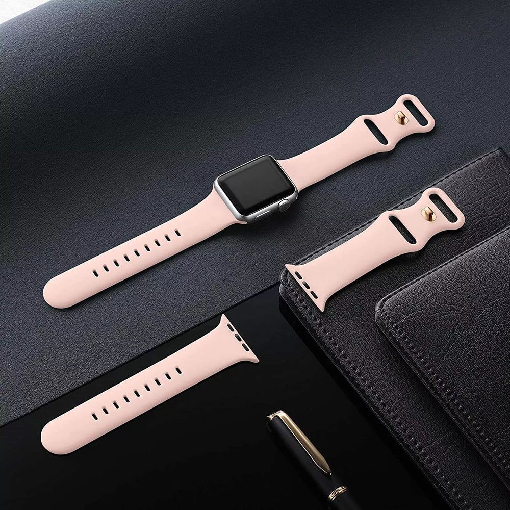 Λουράκι Techsuit W031 για Apple Watch 42mm / 41mm / 40mm / 38mm Series, Ανοιχτό Ροζ